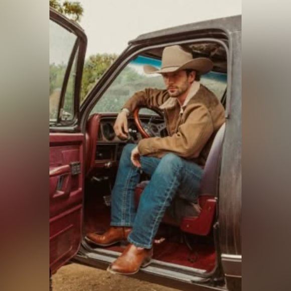 SZ 9.5 VINTAGE BOULET MENS LEATHER COWBOY WESTERN RANCHER BOOTS - Picture 11 of 12